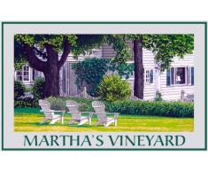 Northwest Art Mall Marthas Vineyard Adirondack Stühle, 28 x 43 cm