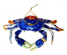Value Arts Dekofigur zum Aufhängen, Krabbenmotiv, Blau