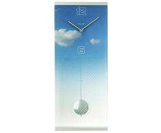 Zeit.Punkt 17/450 Wanduhr Glas Pendel Modern