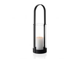 blomus Nero Laterne, Metall, schwarz, H 43 cm, Ø 12,5 cm