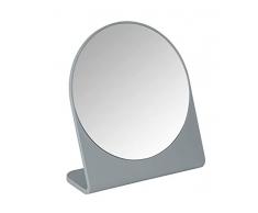 WENKO Kosmetikspiegel Marcon grau - Standspiegel, 17,5 x 19 x 7 cm, grau