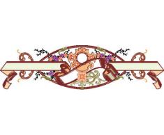 INDIGOS 4051719731873 Wandtattoo MF173 Tribal Ornament Himmel Ranke 40 x 10 cm