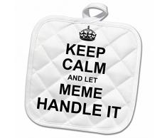 3dRose Topflappen, weiß, 20,3 x 20,3 cm