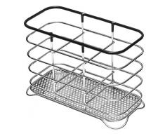 Addis Wire Besteck Halter Chrom/Schwarz, Chrom schwarz