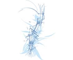 Indigos 4051719806274 Wandtattoo ME094 Tribal Ranken Pflanzen Blume Blatt 96 x 60 cm