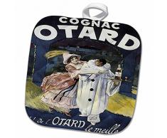 3dRose Topflappen, weiß, 20,3 x 20,3 cm