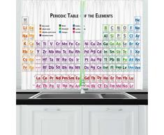 Wissenschaft Vorhänge Durch ambesonne, Chemie Grundschule Schüler Geek Nerd Unterricht Klassen Smart Kids Kunstdruck, Wohnzimmer Schlafzimmer Fenster Drapes 2 Panel Set, multicolor, Textil, Multi 1, 55 W By 39 L