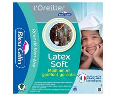 Blau Câlin Kopfkissen Baumwolle weiß, Baumwolle, weiß, 65 x 65 cm