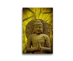 Premium Textil-Leinwand 30 x 45 cm Hoch-Format Buddha - Asien für die Seele | Wandbild, HD-Bild auf Keilrahmen, Fertigbild auf hochwertigem Vlies, Leinwanddruck von Doelling