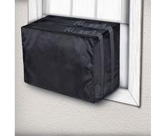 TRELC Fenster-Klima-Abdeckung für Outdoor, Klimaanlage Defender Winter AC Fenster Einheit Abdeckung mit verstellbaren Riemen, unten bedeckt 25.98 x 24.8 x 18.5