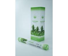 GREEN TREE CANDLE Räucherstäbchen Cannabis 20st, Weiß