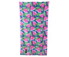 Cynthia Rowley Strandtuch, Wassermelonenscheiben und Palmenblätter, 35 x 66 cm