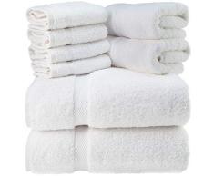 Classic Accessories Badetücher für Badezimmer, Hotel-Spa-Küche, ägyptische Baumwolle, sehr saugfähig, Hotel-Qualität, Großpackung mit 4 Stück, 69 x 137 cm, Weiß weiß