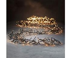 luca lighting Cluster Light Weihnachtsbeleuchtung, PVC, klassisch warm weiß, 560 Zentimeter