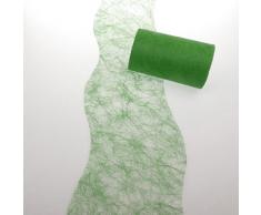 Deko AS GmbH Sizoflor Tischband Wellenschnitt apfelgrün ca. 12,5 cm Rolle 25 Meter 60W 030-R