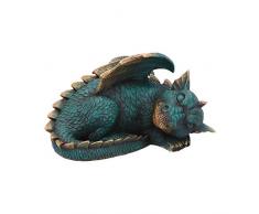 Nemesis Now Dragon Figurine 29cm Forty Winks Drachenfigur, 29 cm, Kunstharz, grün, Einheitsgröße