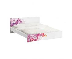 Apalis 93689 Möbelfolie für Ikea Malm Bett niedrig 140x200 cm - Schmetterlingstraum, gröÃe 77 x 157 cm