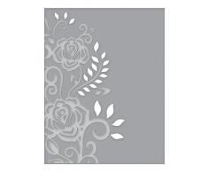 Spellbinders cef-003 Rose Flourish Schnitt und prägen Ordner
