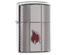 Zippo 167 Flame Armor Feuerzeug, Messing, Silber, One Size
