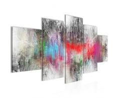 Bilder Abstrakt Wandbild 200 x 100 cm Vlies - Leinwand Bild XXL Format Wandbilder Wohnzimmer Wohnung Deko Kunstdrucke Bunt 5 Teilig - MADE IN GERMANY - Fertig zum Aufhängen 019051a