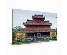 Premium Textil-Leinwand 90 cm x 60 cm quer Hien Lam Pavillon, Hue