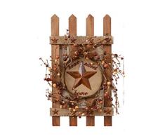 Your Heart s Delight Sweet Home Holz Frankreich mit Stern Center, Tan