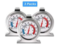 Gejoy Kühlschrank Gefrierschrank Thermometer Klassisch Serie Groß Wählen Thermometer Temperatur Thermometer für Kühlschrank Gefrierschrank Kühler (3)