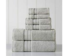 Amrapur Übersee Handtuch-Set 27 x 54 grau