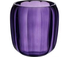 Villeroy & Boch Coloured DeLight Windlicht Gentle Lilac, 15,5 cm, Kristallglas, Klar/Lila