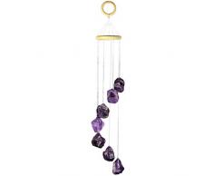 rockcloud Achat Sliced Geoden Windspiel Home Garten Dekoration Figur Large Size-Purple