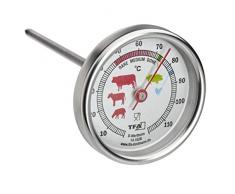 TFA Dostmann Analoges Bratenthermometer aus Edelstahl, 14.1028, ideal für Fleisch, Fisch, Geflügel, Fleischthermometer, perfekt gebraten, silber