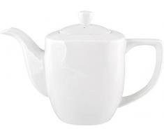 H&H Kaffeemaschine Quadratisch, Bone China, Weiß, 6 Stück