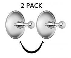 PROZADAHAO Handtuchhaken, Kleiderhaken, 304 Edelstahl, robust, für Schlafzimmer, Küche, Toilette, Badezimmer, Hotel, 2 Stück