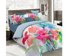 Sogni Dautore Italian Bed Linen Bettbezug, Doppelte, 100% Baumwolle, Multicolor SD22, DOPPEL