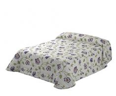 Viantala Therese 102 Tagesdecke Boutí Bett 180, Baumwolle, Lila und Weiß.