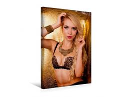 Calvendo Premium Textil-Leinwand 30 cm x 45 cm hoch, EIN Motiv aus dem Kalender Bionda S. Model aus Leidenschaft | Wandbild, Bild auf Keilrahmen, Fertigbild Leinwand, Leinwanddruck Menschen Menschen