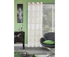 Eurofirany, Ösenschal Alice, cremig, 140x250 Vorhang, 100% Polyester, 0.02 x 140 x 250 cm