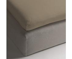 Heckett Lane 100% Baumwolle Perkal Spannlaken Topper 90x220+12 cm. Pure Gold