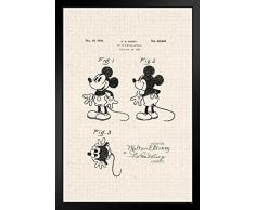 Poster Gießerei Cartoon Maus Spielzeug Patent Diagramm Offizielle Toy Patent Diagramm 14x20 inches Framed Poster