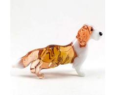 EE Glass Bernhardiner kleine Glasfiguren mundgeblasen Kunst Sammlerfiguren