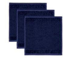 Möve Bamboo Luxe Seiftücher, deep sea, 30 x 30 cm, 3