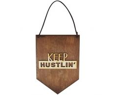 Local Artist Keep Hustlin Deko Aufhängen Holzschild Wand Decor – Perfekt Inspirierende Geschenk. Small Light Stain