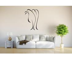 INDIGOS 4051095833567 Wandtattoo / Wandsticker - d276 sÃ¼Ães Kamel Afrika Zebu WÃ¼ste Lama Tribal, Vinyl, schwarz, 96 x 65 x 1 cm