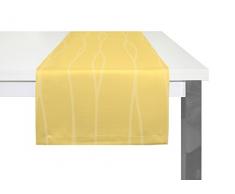 Wirth Tischläufer Langwasser, Polyester, Gelb, 40 x 150 cm