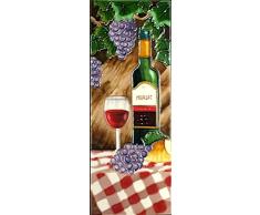 YH-Arts Merlot Fliesen, Keramik, Mehrfarbig, 6 x 40,6 cm