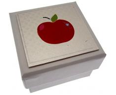 WHITE COTTON CARDS 5,5 x 5,5 cm, die dafür Ideal für Lehrer Geschenkbox