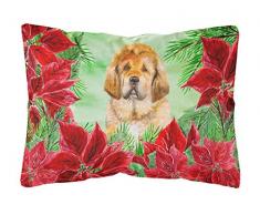Carolines Treasures CK1368PW1216 Tibetan Mastiff Outdoor Canvas Kissen, Weihnachtsstern