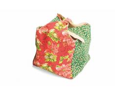 Villa d Este Home Tivoli Xmas Korb Panettone, Baumwolle, multicoloree