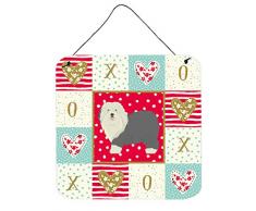 Carolines Treasures Old English Sheepdog Love Türaufhänger, Wanddekoration, Mehrfarbig