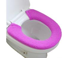Vimeet Warm WC-Sitz Bezug waschbar Badezimmer Closestool Pad Matte, Flanell, violett, Einheitsgröße